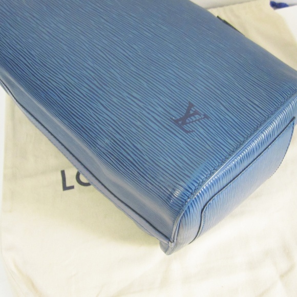 Louis Vuitton Speedy 30 Epi Blue - Picture 6 of 8
